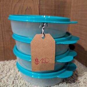 Teal Stackable Food Containers